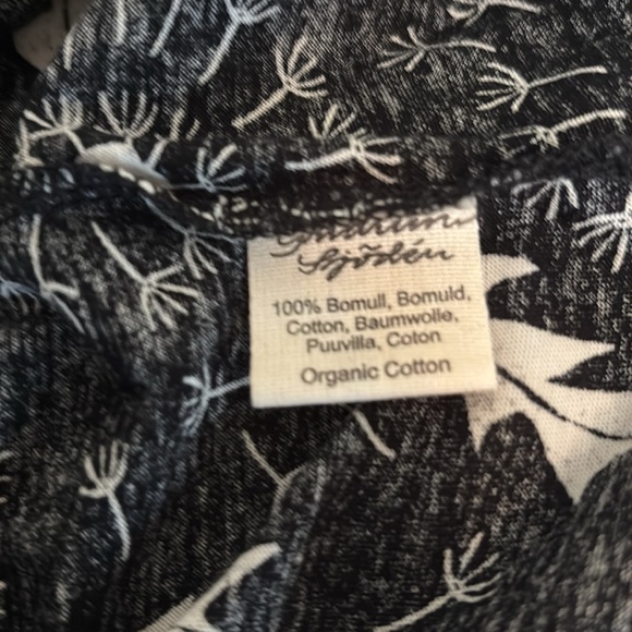 Gudrun Sjoden “Dandelion” Jersey Dress, Black/Print, Size Medium - Picture 12 of 15